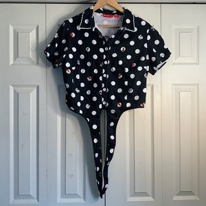 Disney Stitch Shoppe Mickey Minnie Peek A Boo Dot Nadia Top